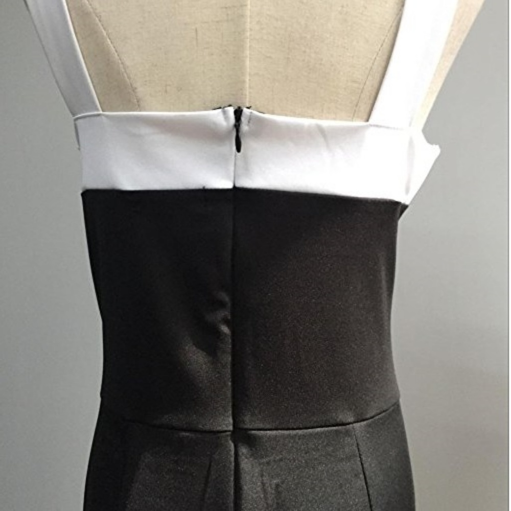 Black and White Long Pants Jumpsuit - Very Sexy - Picture 2 of 4